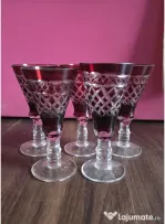 Set pahare cristal rubin