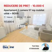 Apartament 2 camere 57 mp mobilat utilat boxă și lift 