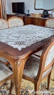 Vând sufragerie completă în stil clasic/vintage, cu influențe Baroc-Rococo, 