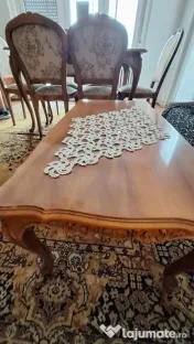 Vând sufragerie completă în stil clasic/vintage, cu influențe Baroc-Rococo, 