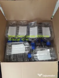 Sticle plastic patrate 500ml noi 35 buc 40 lei NOI