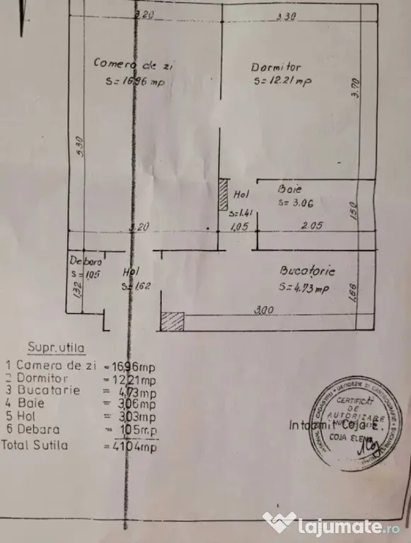 Apartament 2 Camere Semidecomandat | Zona Centru | Etaj 3/7 - Galati (Galati)