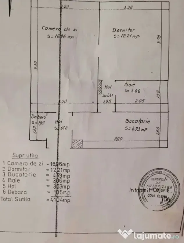 Apartament 2 Camere Semidecomandat | Zona Centru | Etaj 3/7 - Galati (Galati)
