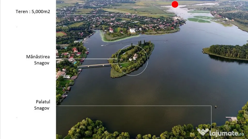 Teren intravilan 17 m deschidere Lac Silistea Snagovului 5000mp - Snagov (Bucuresti-Ilfov)