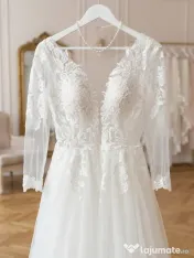 Rochie mireasă, crinolina, voal, halat, bolerou