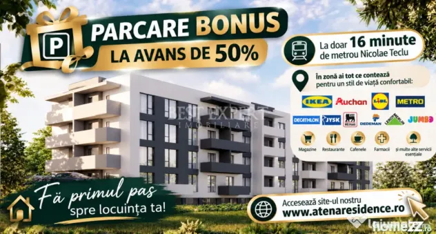 2 Camere | Parcare Bonus| Avans 50 % | Bloc Intim | Pallady - Bucuresti (Bucuresti-Ilfov)
