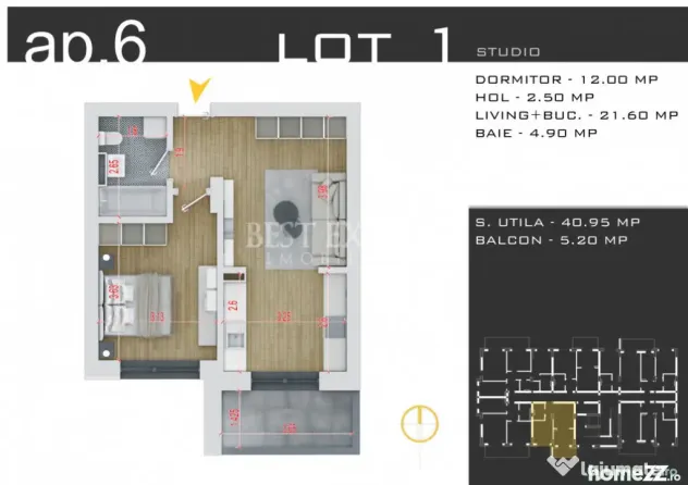 2 Camere | Parcare Bonus| Avans 50 % | Bloc Intim | Pallady - Bucuresti (Bucuresti-Ilfov)