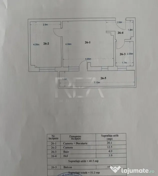 2 camere Colentina, centrală, et. 5, an 2024, 51 mp - Bucuresti (Bucuresti-Ilfov)