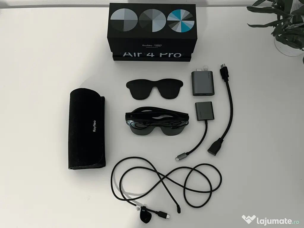 RayNeo Air 4 Pro + HDMI Adapter + USB-C Adapter | Bundle complet