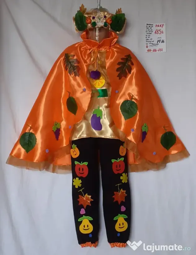 Costum Printul toamnei pentru copii3-4-5-6-7 ani,185 lei
