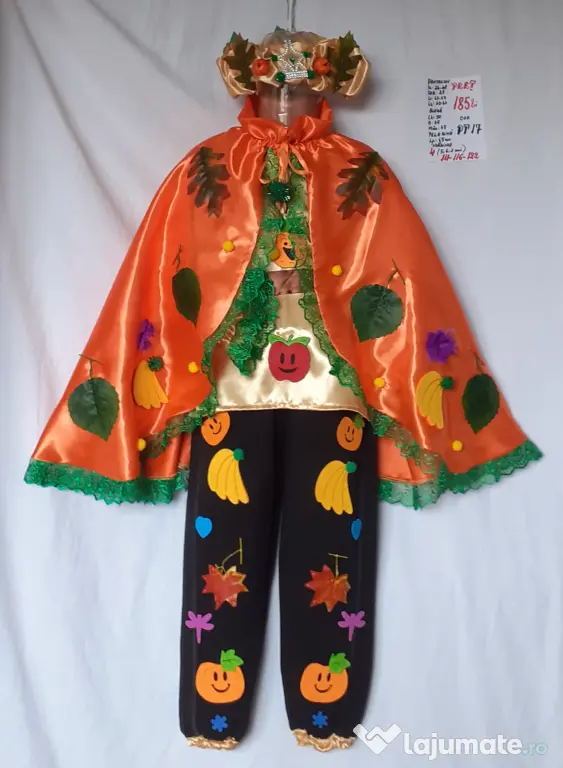 Costum Printul toamnei pentru copii3-4-5-6-7 ani,185 lei