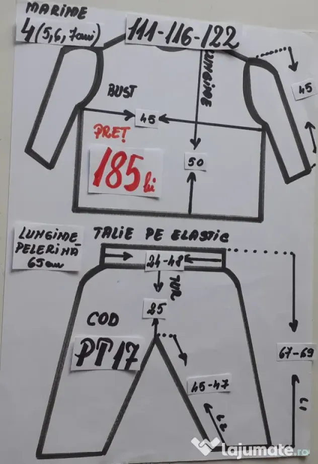 Costum Printul toamnei pentru copii3-4-5-6-7 ani,185 lei