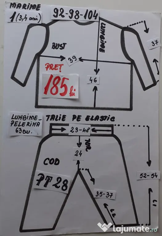 Costum Printul toamnei pentru copii3-4-5-6-7 ani,185 lei
