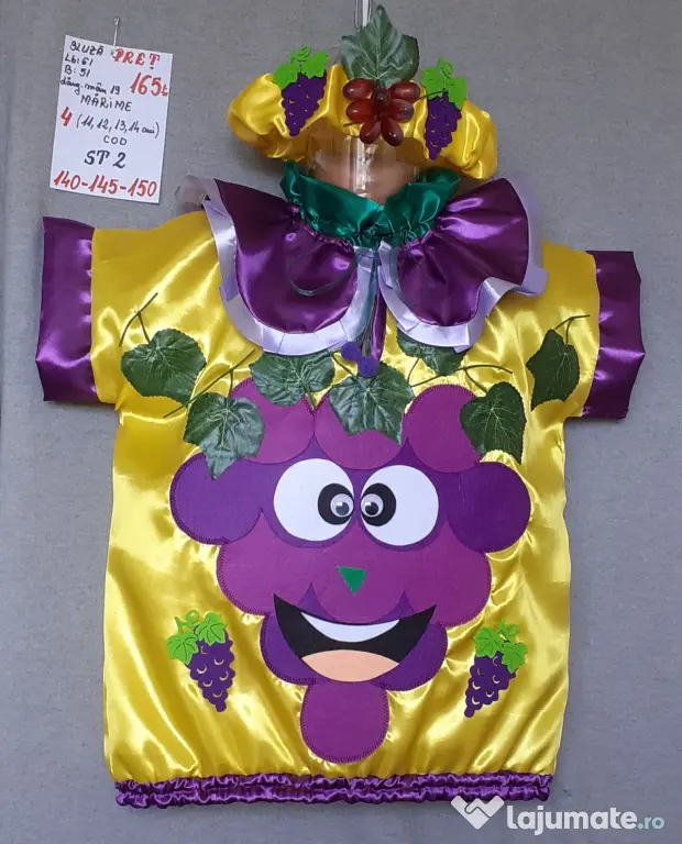 Costum Strugure pentru copii,8-9-10-11-12-13-14 ani,165 lei