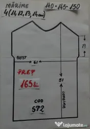 Costum Strugure pentru copii,8-9-10-11-12-13-14 ani,165 lei 