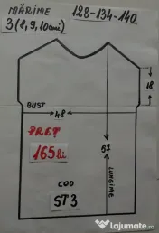 Costum Strugure pentru copii,8-9-10-11-12-13-14 ani,165 lei 