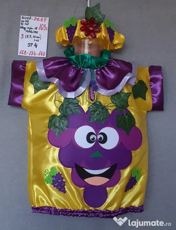 Costum Strugure pentru copii,8-9-10-11-12-13-14 ani,165 lei
