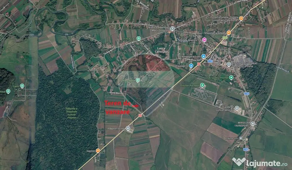 Loc de casa 430mp intrare Lunca Calnicului - Lunca Calnicului (Brasov)