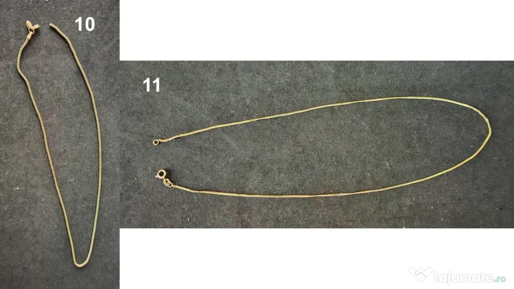 Cercel, pandantiv, lant, cruce – aur 14k