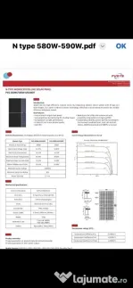 PANOURI FOTOVOLTAICE 580 W