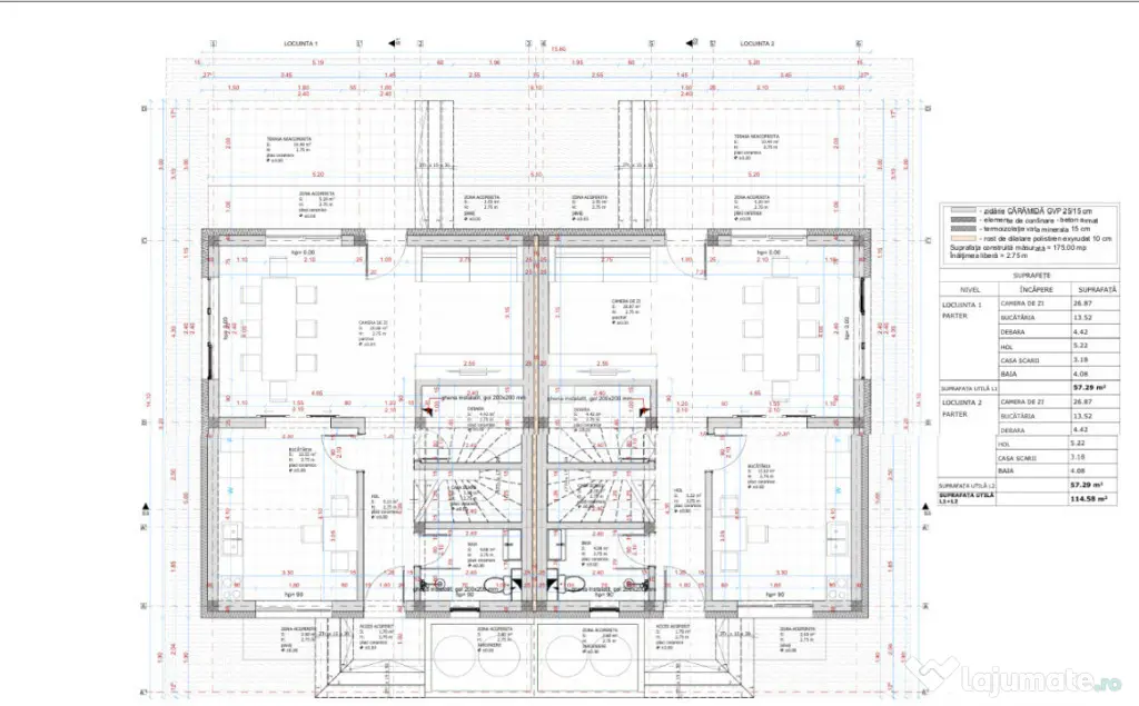 Duplex nou de vanzare în Budiu Mic – 115 mp utili, predar - Targu Mures (Mures)