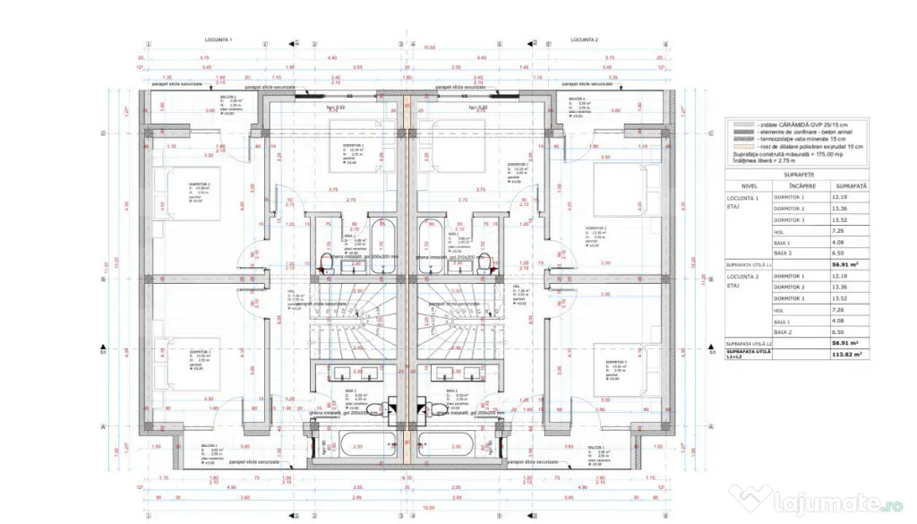 Duplex nou de vanzare în Budiu Mic – 115 mp utili, predar - Targu Mures (Mures)