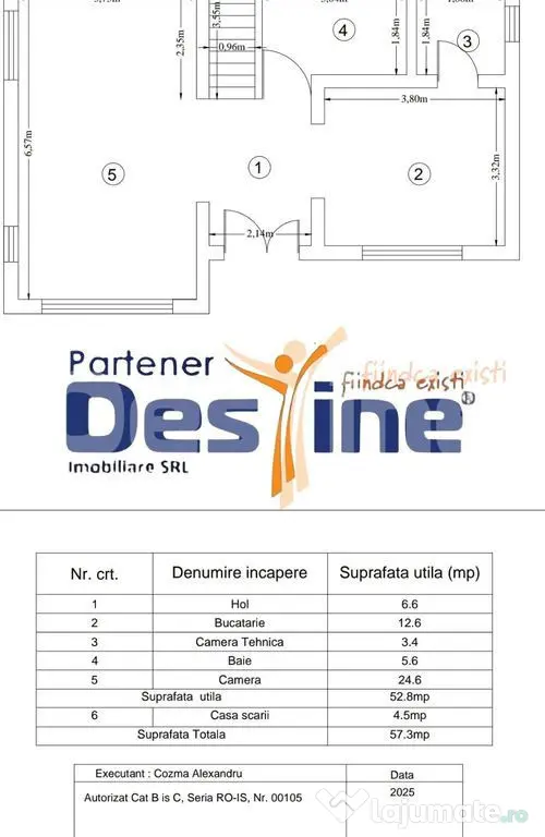 Casa cu etaj, 4 camere 170.000 euro, Comision 0% - Chicerea (Iasi)