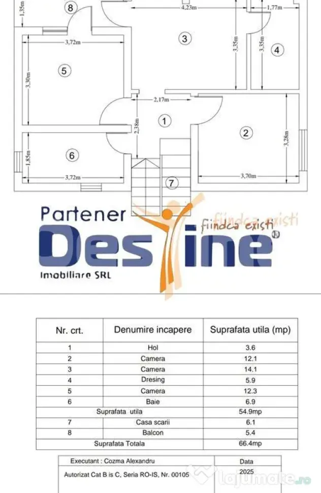 Casa cu etaj, 4 camere 170.000 euro, Comision 0% - Chicerea (Iasi)