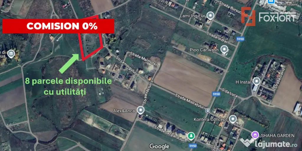COMISION 0 % Teren intravilan 930 mp - Mosnita cu puz aproba - Mosnita Noua (Timis)