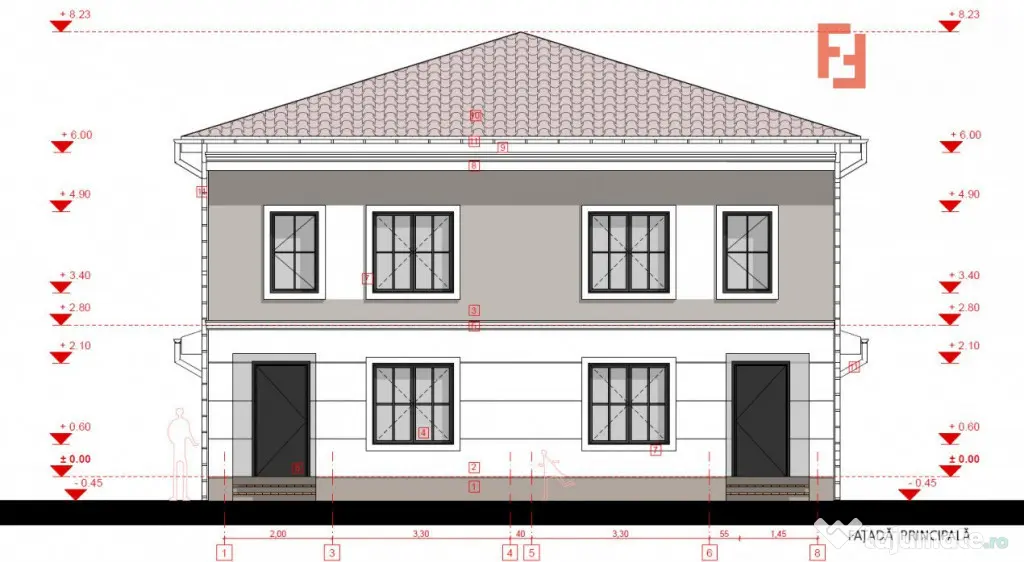 Duplex 4 camere, Sacalaz - Proiect nou - Sacalaz (Timis)