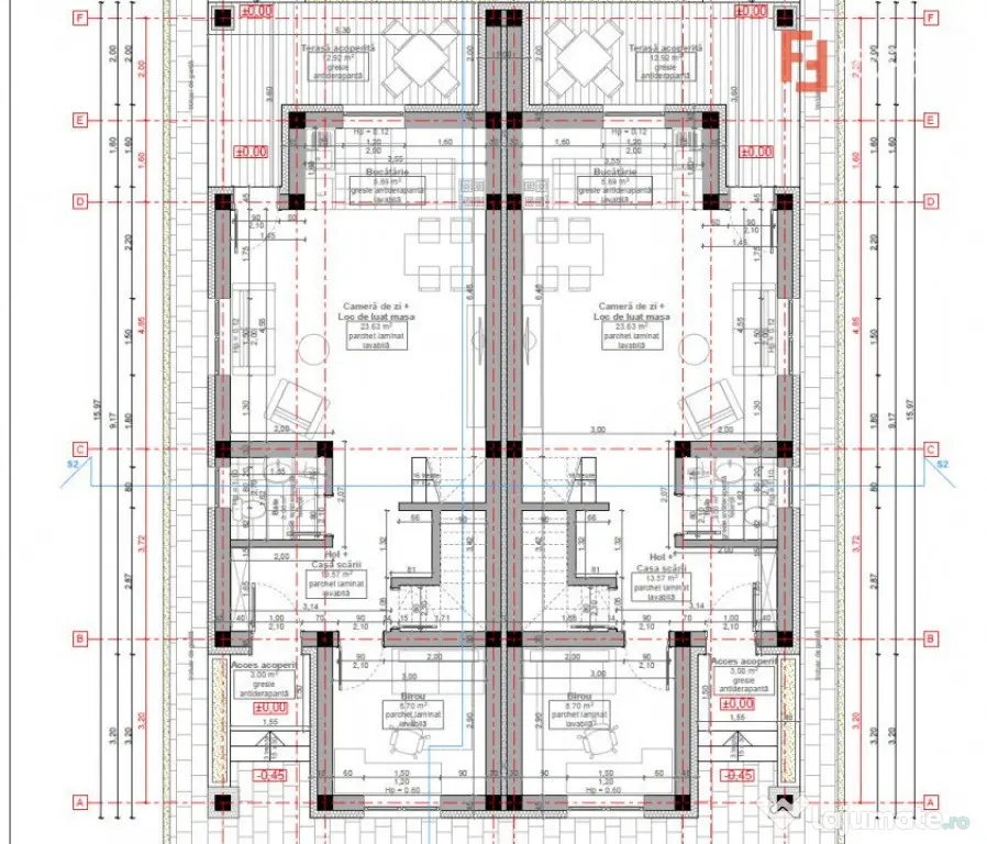 Duplex 4 camere, Sacalaz - Proiect nou - Sacalaz (Timis)