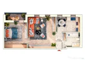 Apartament 2 Camera, 54 mp, Bucatarie Separata, Zona Doroban 
