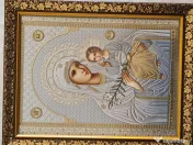 Icoana:Maica Domnului,IIsus,Ierusalima-Relief 