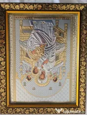 Icoana:Maica Domnului,IIsus,Ierusalima-Relief 