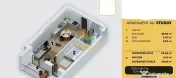 Vanzare Apartament Modern 2 Camere 39.62mp Strada Biruinței 