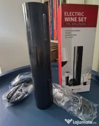 Desfăcător electric pentru vin – 4 piese – nou 