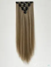 Extensii par blond saten clip-on - set complet 