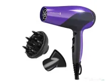 Uscător de păr REMINGTON Ionic Dry D3190, 2200W, 2 viteze, 3 trepte, negru-mov