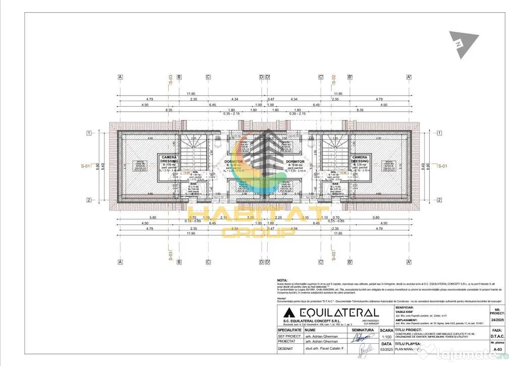 Casa individuala in calcan P+1+ pod, zona centrala Popesti Leordeni - Popesti Leordeni (Bucuresti-Ilfov)