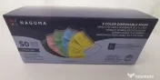 Măști medicale, 3 straturi, 5 culori/tematică Crăciun, set 50 buc/cutie 