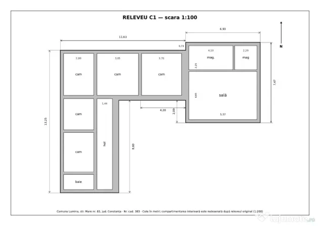 Teren 1.056Mp Cu Casă Și Spațiu Comercial – Lumina, Strada Mare Nr. 83 PROPIETAR