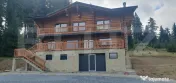 Cabana din bustean masiv si o suprafata de teren de 9000 mp