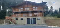 Cabana din bustean masiv si o suprafata de teren de 9000 mp