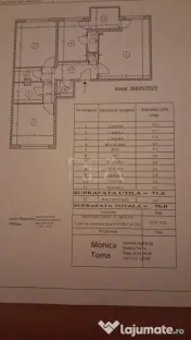 3 camere, 1/4, 76mp, bloc 1988-Uverturii 