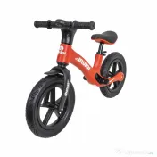 Bicicleta fara pedale pentru copii IRUIQI, roti de cauciuc si scaun reglabil, +3ani, negru si rosu Z-TOOLS / ZTS9454 
