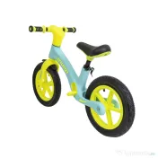 Bicicleta fara pedale pentru copii IRUIQI, roti de cauciuc si scaun reglabil, +3ani, bleu so galben neon Z-TOOLS / ZTS8453 