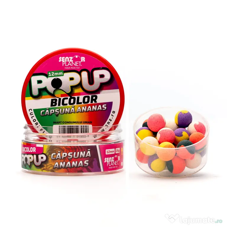 Pop-Up Bicolor Capsuna & Ananas Senzor, 12mm, 25gr