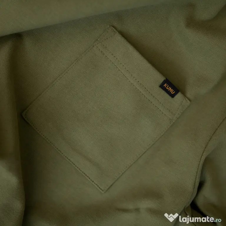 Tricou Kumu Heavyweight Pocket, Kaki, marimea XXL
