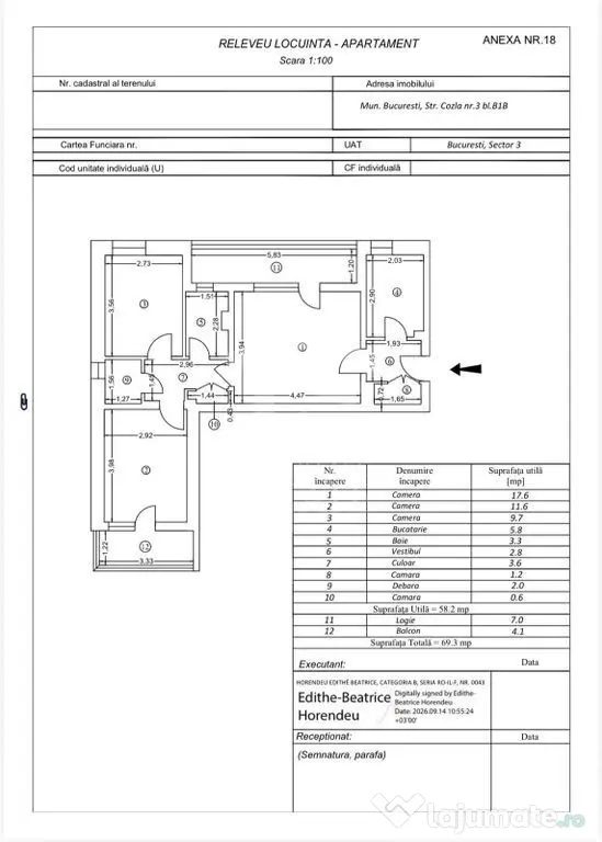 3 camere 69 mp Titan Metrou 8 minute 0% - Bucuresti (Bucuresti-Ilfov)