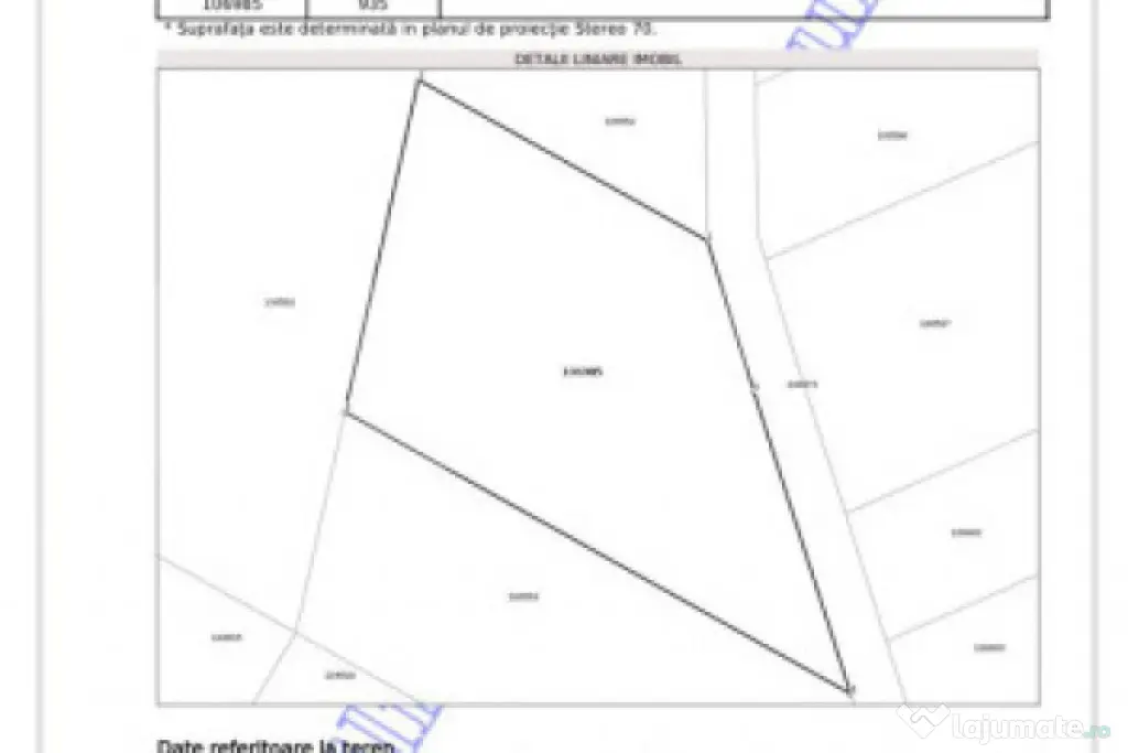 Teren intravilan 935 mp, intabulat, cu utilități la limit? - Sambata de Sus (Brasov)